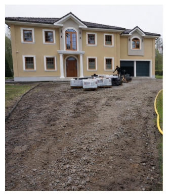 Enne tänavakivide paigaldust Viimsis