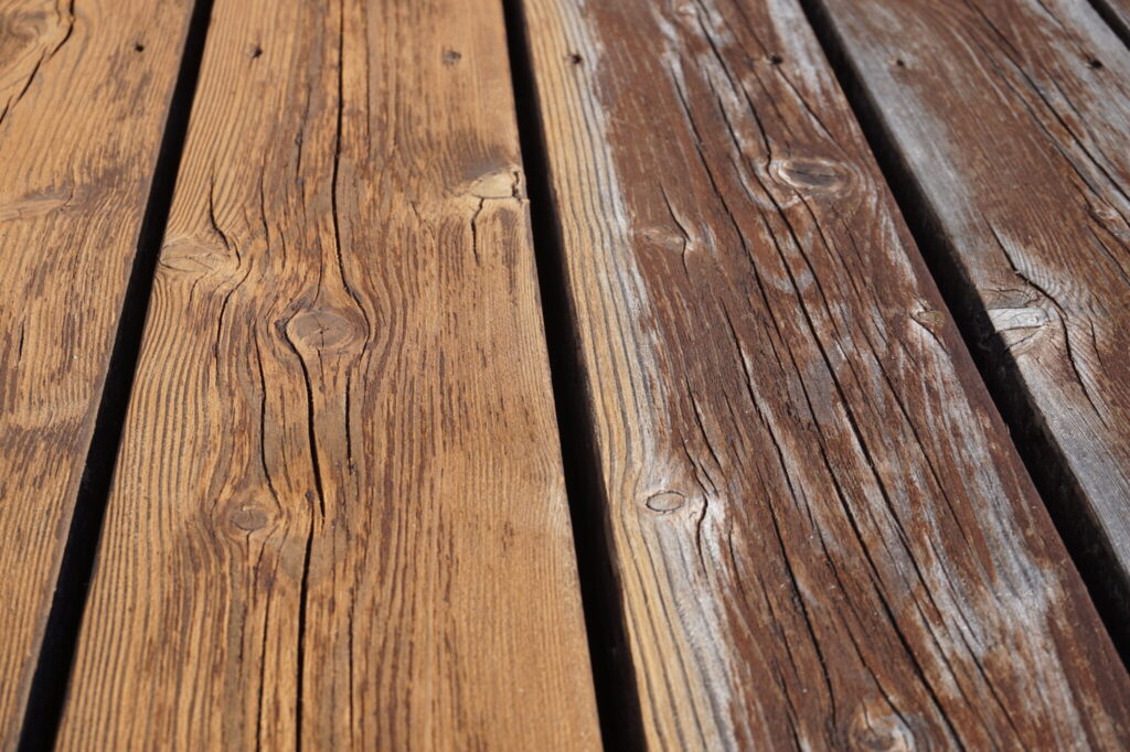 Terrass pärast lihvimist enne õlitamist Tallinnas